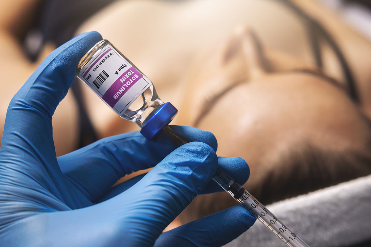 Patient receiving Botox treatment