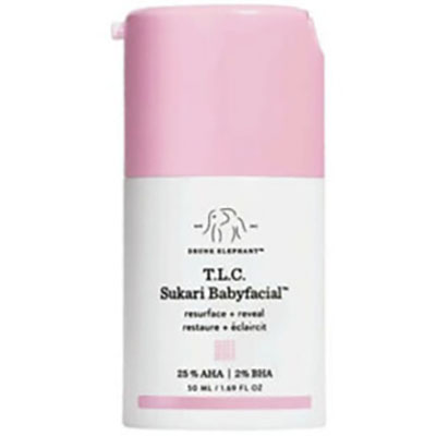 Drunk Elephant T.L.C. Sukari Babyfacial. AHA/BHA Face Mask